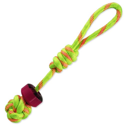 Köteles játék csomóval, hurokkal, 34 cm