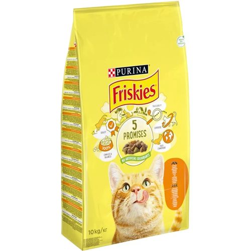 FRISKIES Csirkével és hozzáadott zöldségekkel száraz macskaeledel 10kg