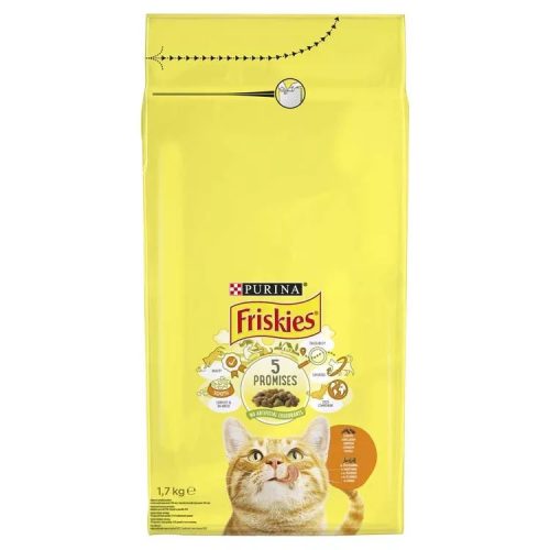 FRISKIES Csirkével és hozzáadott zöldségekkel száraz macskaeledel 1,7kg