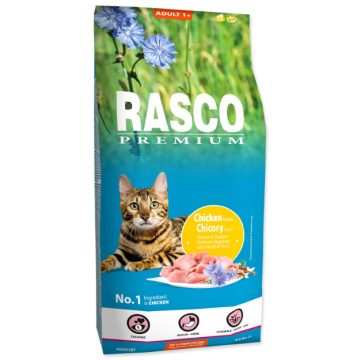   Rasco Premium száraztáp felnőtt macskáknak, csirke cikoriagyökérrel 7,5kg