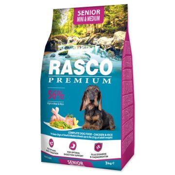   RASCO Premium száraztáp idősebb, kis- és közepes testű kutyáknak 3kg