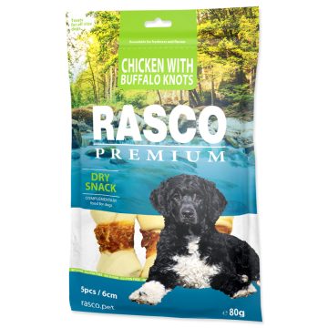 Rasco Premium 6cm-es bivalybőr pálcák csirkehússal 80g