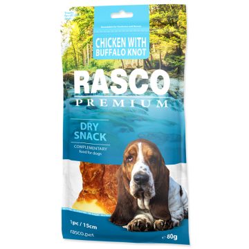 Rasco Premium 15 cm-es nyersbőr tekercs csirkével 80g