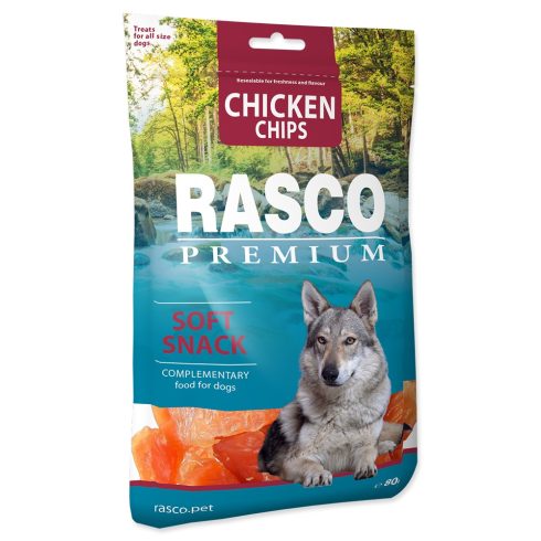 RASCO Premium Csirke chips- jutalomfalat kutyáknak 80gr