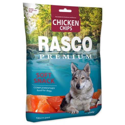 RASCO Premium csirke chips- jutalomfalat kutyáknak 230gr
