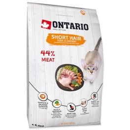 ONTARIO száraztáp rövidszőrű macskáknak 6,5kg