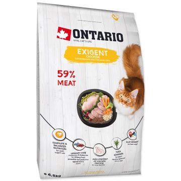 ONTARIO száraztáp válogatós macskáknak 6,5kg