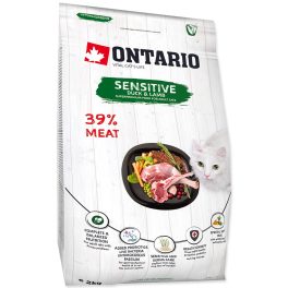   ONTARIO száraztáp érzékeny bőrű és emésztésű macskáknak 2kg