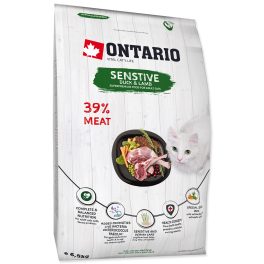   ONTARIO száraztáp érzékeny bőrű és emésztésű macskáknak 6,5kg