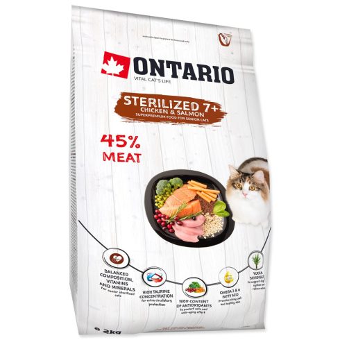 Ontario Cat Sterilised 7+ 2kg