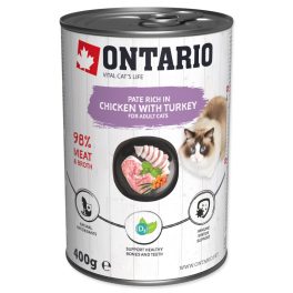 Ontario konzerv csirke pulykával és homoktövissel 400g
