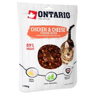 ONTARIO csirkés-sajtos falatok macskáknak 50gr