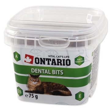   ONTARIO Cat Dental Bits fogtisztító falatok macskáknak 75gr