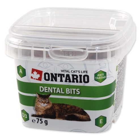 ONTARIO Cat Dental Bits fogtisztító falatok macskáknak 75gr