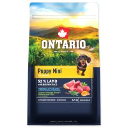   Ontario Kölyök kis testű kutyaeledel bárányhús és barna rizs 0,75 kg