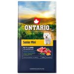 Ontario Senior kis testű kutyaeledel bárányhús és barna rizs 6,5 kg