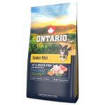 Ontario Senior kis testű kutyaeledel hal és barna rizs 6,5 kg