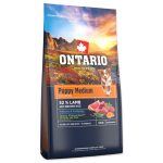 Ontario Kölyök közepes testű kutyaeledel bárányhús és barna rizs 6,5 kg