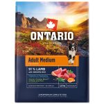 Ontario Felnőtt közepes testű kutyaeledel bárányhús és barna rizs 2,25 kg
