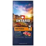 Ontario Felnőtt közepes testű kutyaeledel bárányhús és barna rizs 12 kg