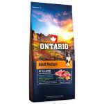 Ontario Felnőtt közepes testű kutyaeledel bárányhús és barna rizs 12 kg