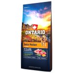 Ontario Senior közepes testű kutyaeledel bárányhús és barna rizs 12 kg