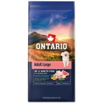 Ontario Felnőtt nagytestű kutyaeledel hal és barna rizs 12 kg
