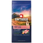 Ontario Felnőtt nagytestű súlykontroll kutyaeledel pulykahús és barna rizs 12 kg