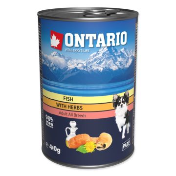   ONTARIO felnőtt kutya konzerv borjúval és gyógynövénnyel 400gr