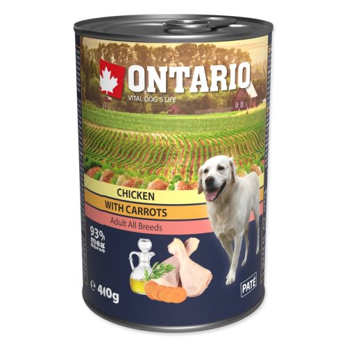 ONTARIO felnőtt kutya konzerv csirkével 400gr