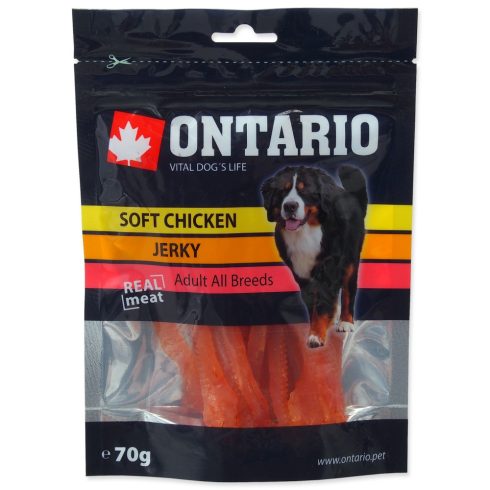 ONTARIO csirke filé szeletek, jutalomfalat kutyáknak, 70g