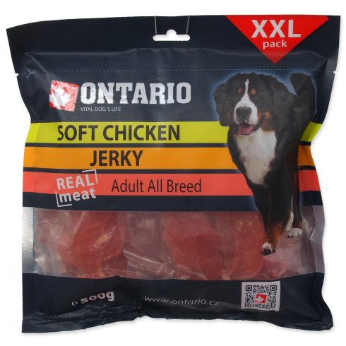 ONTARIO csirke filé szeletek, jutalomfalat kutyáknak 500g