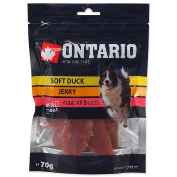 ONTARIO kacsahús szeletek, jutalomfalat kutyáknak, 70 gr