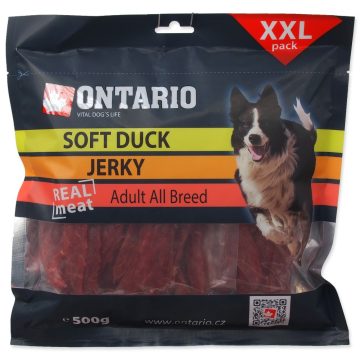 ONTARIO kacsahús szeletek, jutalomfalat kutyáknak, 500g