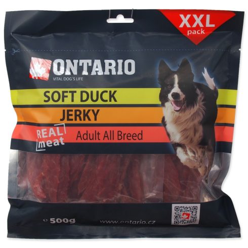 ONTARIO kacsahús szeletek, jutalomfalat kutyáknak, 500g