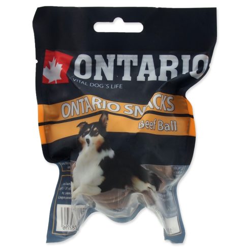 ONTARIO bivalybőr golyó-jutalomfalat kutyáknak 7,5 cm, 1db