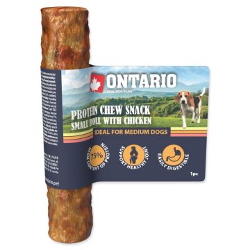 Ontario Protein rágós snack kis tekercs csirkével 12,7 cm