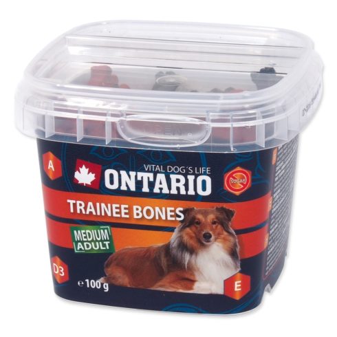ONTARIO csont formájú jutalomfalat kutyáknak, gyakorláshoz, 100g