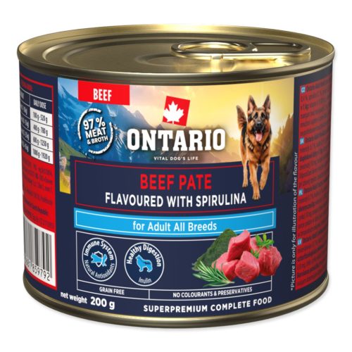 Ontario Adult marhapástétom spirulinával – 200 g