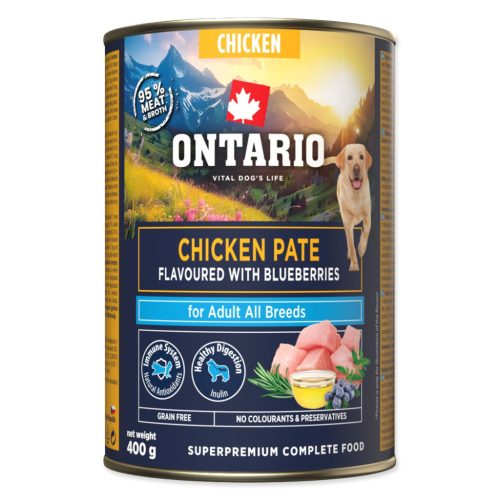 Ontario Adult csirkepástétom áfonyával – 400 g