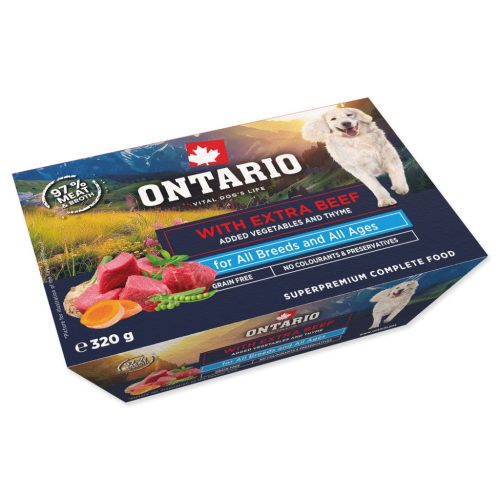 Ontario tálka extra marhahússal 320 g