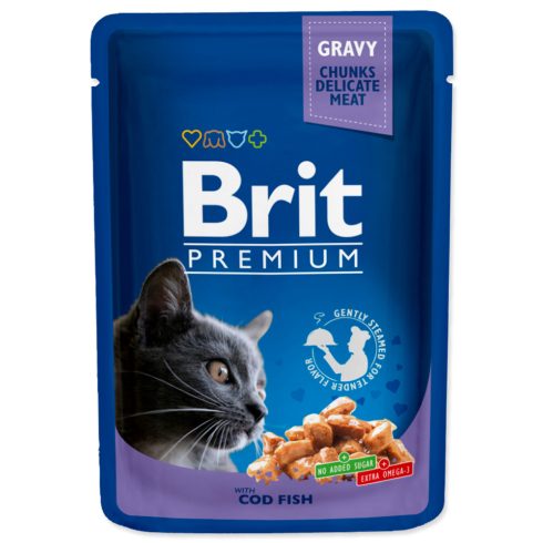 Brit Premium Cat tőkehalhús 100 g