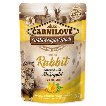   Carnilove Cat Pouch Rich in Rabbit Enriched with Marigold 85 g