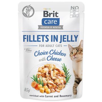 Brit Care Cat csirke sajttal zselében 85 g