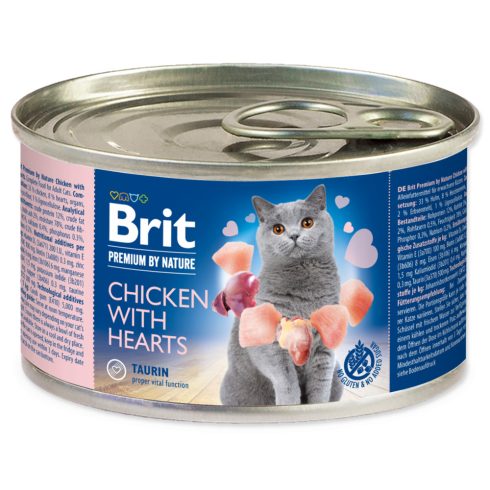 Brit Premium by Nature csirkével és szívvel 200g