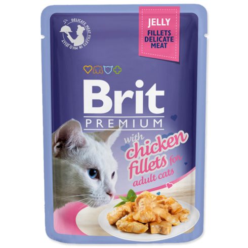 Brit Premium Cat finom csirkefilé zselében 85 g