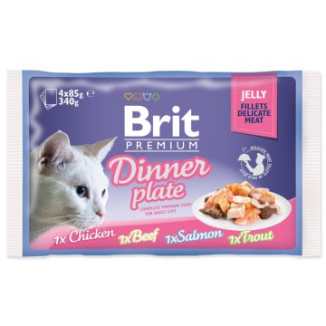   Brit Premium Cat Delicate Fillets in Jelly Dinner Plate 340 g (4x85 g)