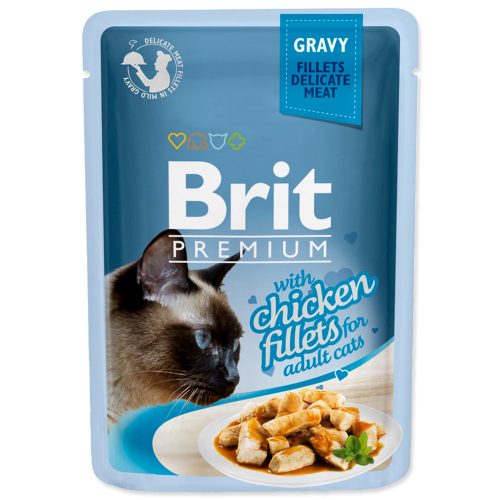 Brit Premium Cat Delicate Fillets in Gravy with Chicken 85 g