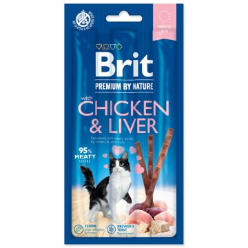 Brit Premium by Nature Cat Sticks csirkével és májjal 3db