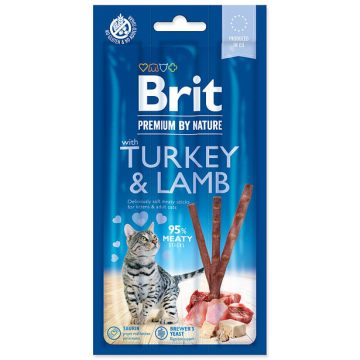 Brit Premium by Nature Cat Sticks pulyka és bárány 3 db